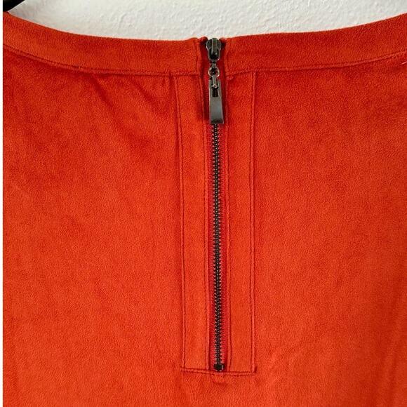 Alberto Makali Orange Abstract Print Women Size Small Designer Fashion Top - Picture 7 of 10